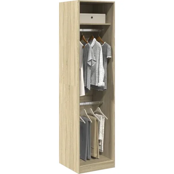 vidaXL Klædeskab 50x50x200 cm Konstrueret Træ Sonoma-Eg