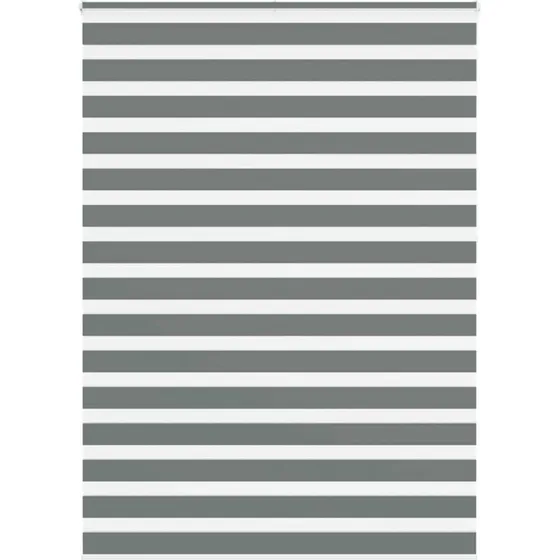 vidaXL Zebragardin mørkegrå 160x230 cm, 155,9 cm bredde, polyester