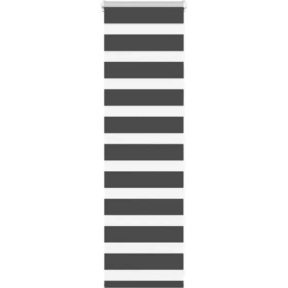 vidaXL Zebragardin Sort 50x100 cm, 45,9 cm Stofbredde, Polyester