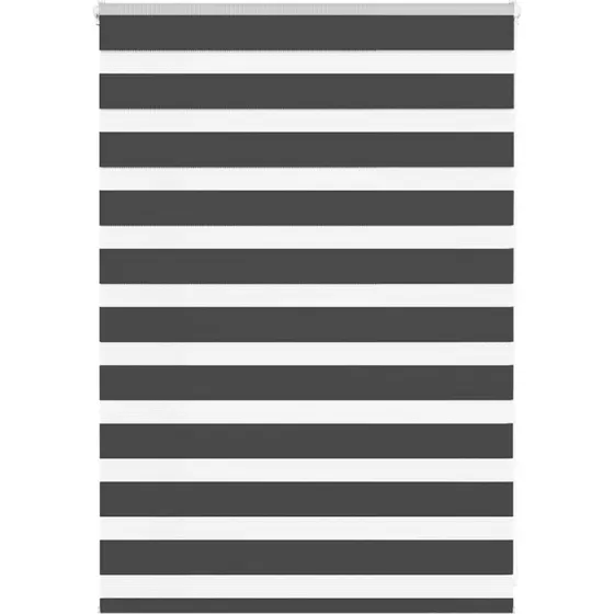 vidaXL Zebragardin Sort 110x100 cm, 105,9 cm stofbredde, polyester