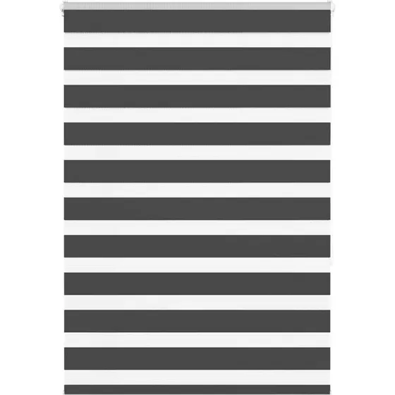 vidaXL Zebragardin Sort 105x150 cm, 100,9 cm bred, polyester