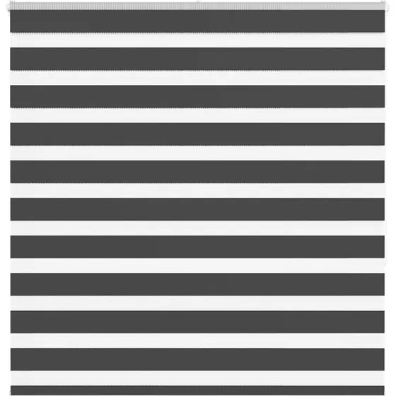 vidaXL Zebragardin Sort 140x150 cm, 100% Polyester