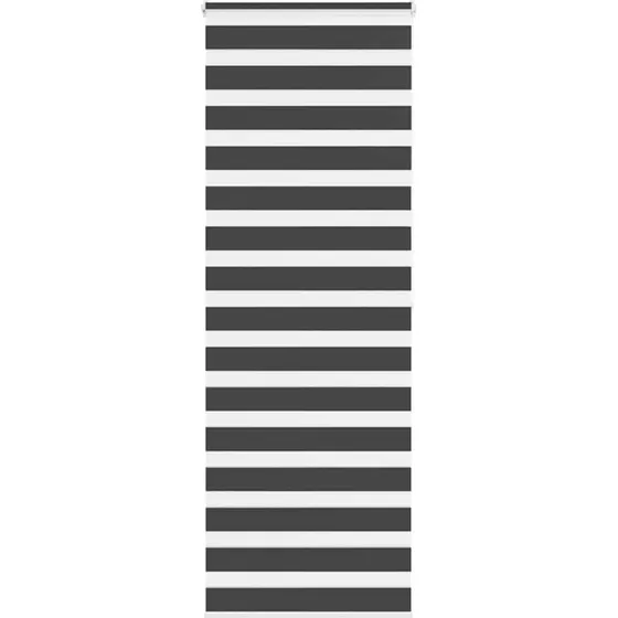 vidaXL Zebragardin sort 70x200 cm, 100 % polyester