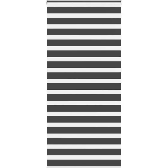 vidaXL Zebragardin Sort 115x200 cm, 100% Polyester