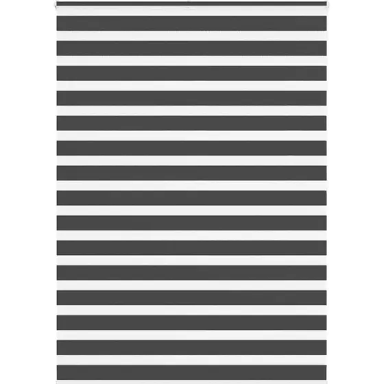 vidaXL Zebragardin Sort 160x200 cm, 100% Polyester