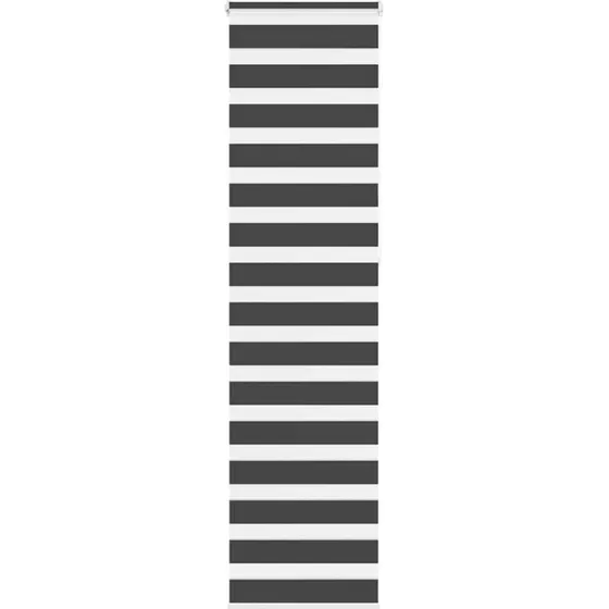 vidaXL Zebragardin Sort 55x230 cm, 100 % Polyester