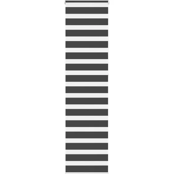 vidaXL Zebragardin Sort 60x230 cm, 100% Polyester