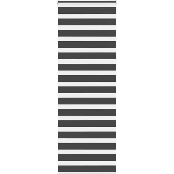 vidaXL Zebragardin Sort 75x230 cm, 100% Polyester