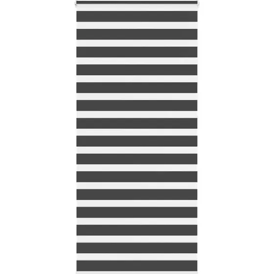 vidaXL Zebragardin Sort 100x230 cm, 95,9 cm bred, polyester