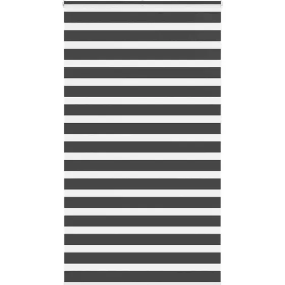vidaXL Zebragardin Sort 125x230 cm, 120,9 cm stofbredde, polyester