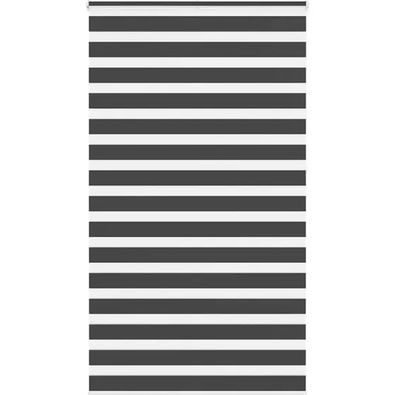 vidaXL Zebragardin Sort 130x230 cm, 125,9 cm stofbredde, polyester