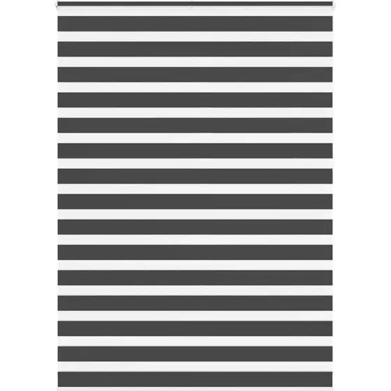 vidaXL Zebragardin Sort 165x230 cm, 100% Polyester