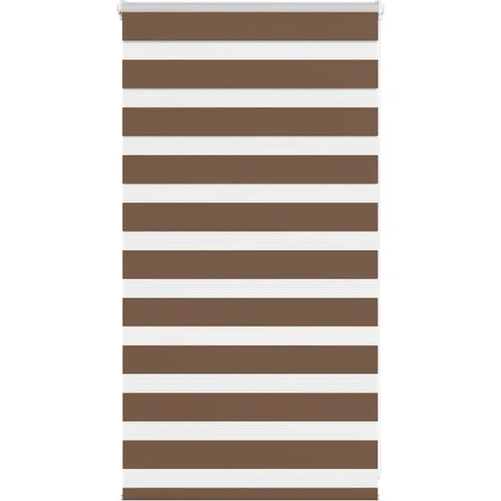 vidaXL Zebragardin Brun 85x100 cm, 100% Polyester