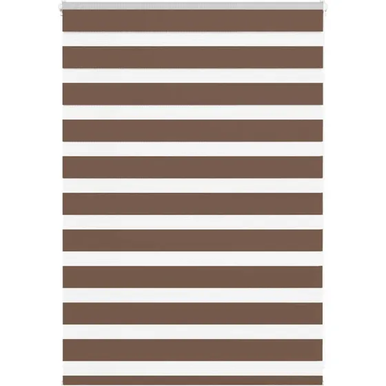 vidaXL Zebragardin Brun 95x100 cm, 100% Polyester