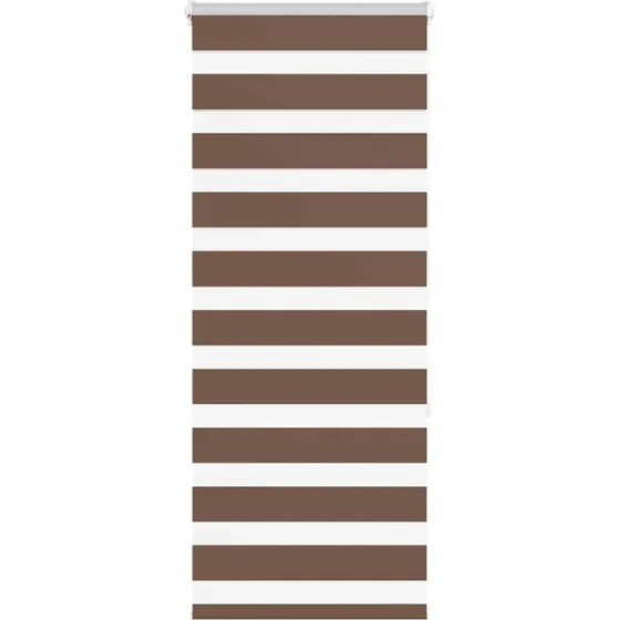 vidaXL Zebragardin Brun 55x150 cm, 50,9 cm Stofbredde, Polyester