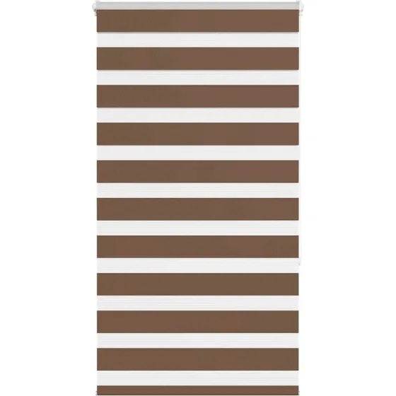 vidaXL Zebragardin Brun 85x150 cm, 100% Polyester