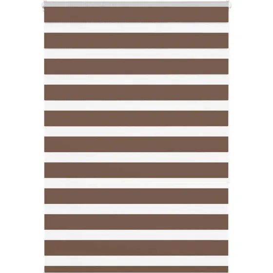 vidaXL Zebragardin Brun 95x150 cm, 100% Polyester