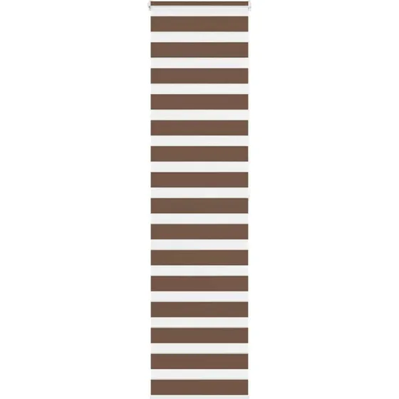 vidaXL Zebragardin Brun 55x200 cm, 100% Polyester