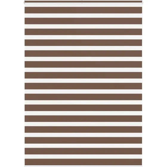 vidaXL Zebragardin Brun 165x200 cm, 100% Polyester