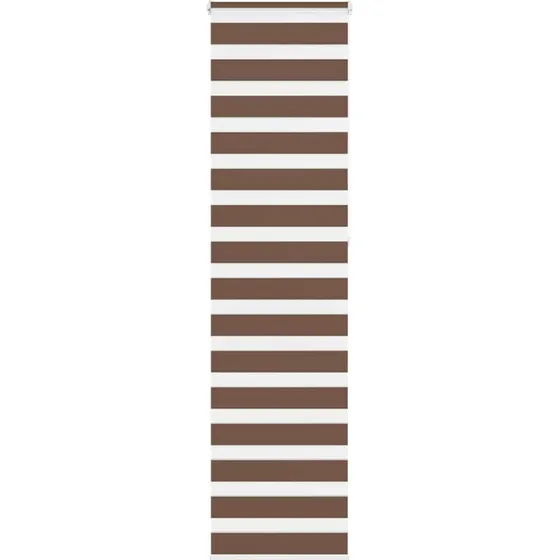 vidaXL Zebragardin Brun 60x230 cm, 55,9 cm Stofbredde, Polyester