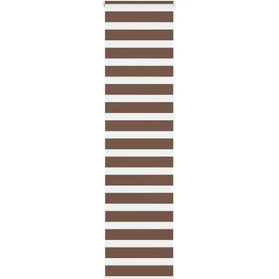 vidaXL Zebragardin Brun 65x230 cm, 60,9 cm stofbredde, polyester