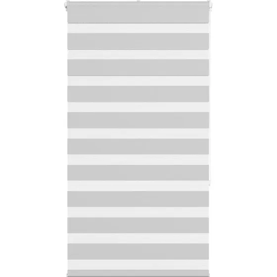 vidaXL Zebragardin lysegrå 85x150 cm, 100 % polyester