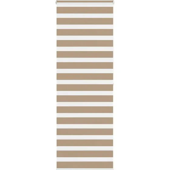 vidaXL Zebragardin Sandbrun 80x200 cm, 75,9 cm bred, polyester