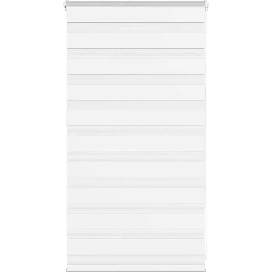 vidaXL Zebragardin Hvid 75x100 cm, 100% Polyester