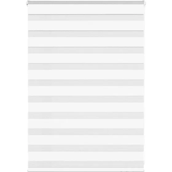 vidaXL Zebragardin Hvid 100x100 cm, 95,9 cm Stofbredde, Polyester