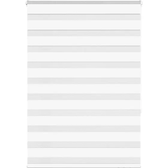 vidaXL Zebragardin Hvid 110x150 cm, 105,9 cm bred, polyester