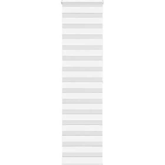 vidaXL Zebragardin Hvid 55x200 cm, 50,9 cm stofbredde, polyester
