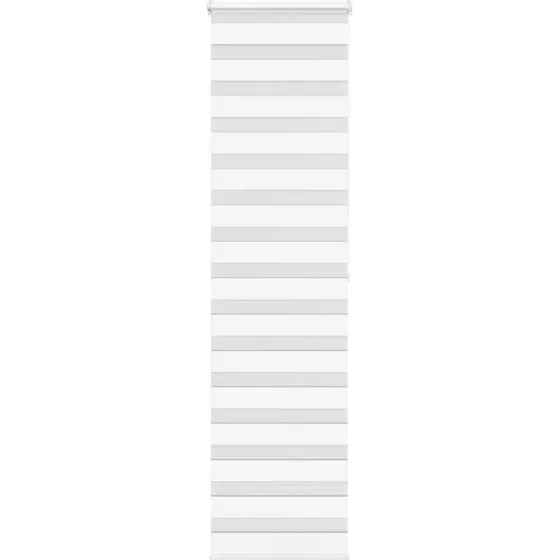 vidaXL Zebragardin Hvid 65x200 cm, 60,9 cm stofbredde, polyester