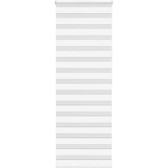 vidaXL Zebragardin Hvid 70x200 cm, 65,9 cm stofbredde, polyester
