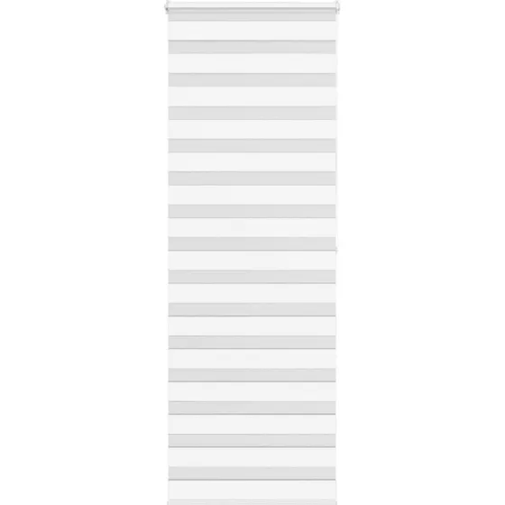 vidaXL Zebragardin Hvid 85x200 cm, 100 % Polyester