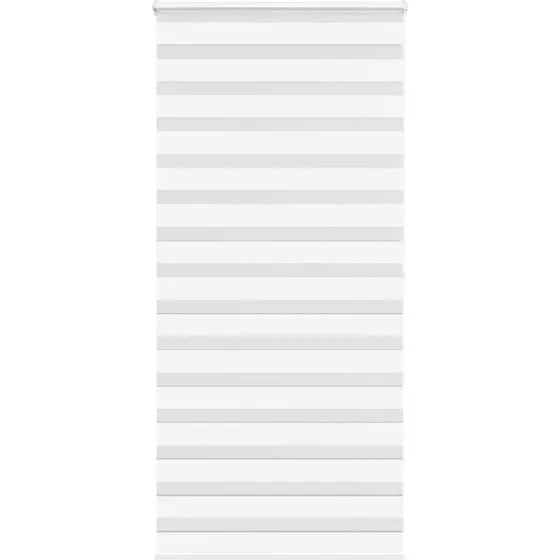 vidaXL Zebragardin Hvid 105x200 cm, 100,9 cm Stofbredde, Polyester