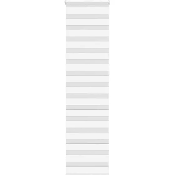 vidaXL Zebragardin Hvid 60x230 cm, 55,9 cm Stofbredde, Polyester
