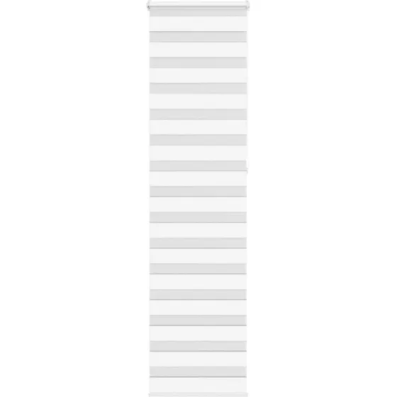 vidaXL Zebragardin Hvid 55x230 cm, 100% Polyester