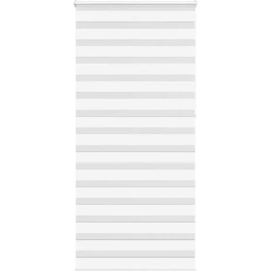 vidaXL Zebragardin Hvid 100x230 cm, 95,9 cm stofbredde, polyester