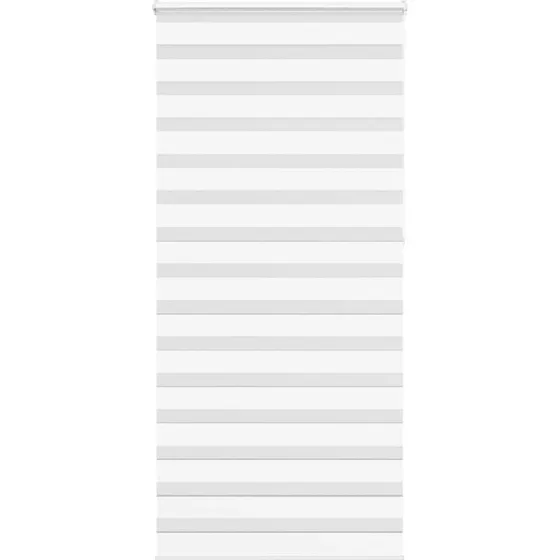 vidaXL Zebragardin Hvid 110x230 cm, 105,9 cm stofbredde, polyester