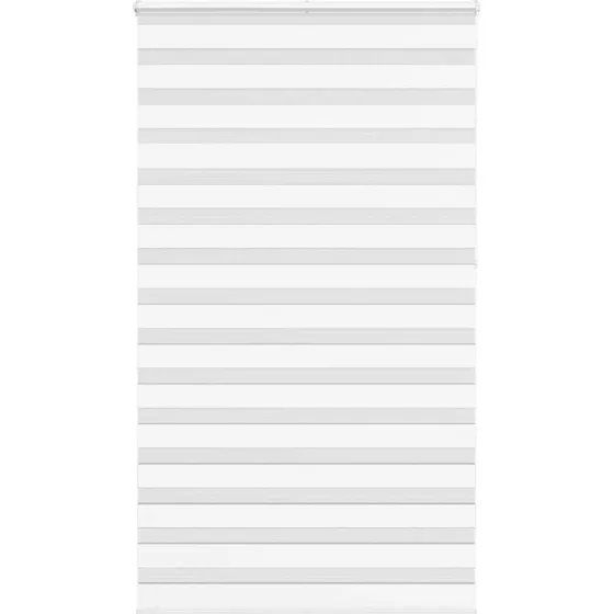 vidaXL Zebragardin Hvid 135x230 cm, 100% Polyester