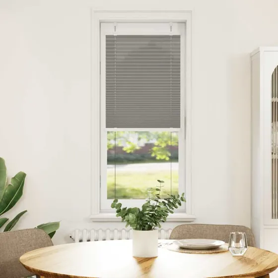 vidaXL Plisségardin Antracit 40x100 cm, 39,4 cm Stofbredde, Polyester