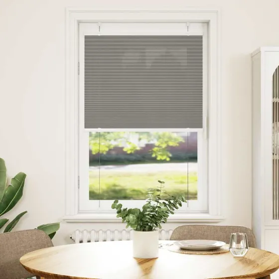 vidaXL Plisségardin Antracit 80x100 cm, 100% Polyester
