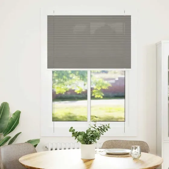 vidaXL Plisségardin Antracit 90x100 cm, 100 % Polyester