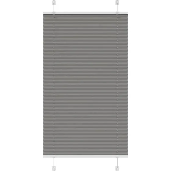 vidaXL Plisségardin Antracit 70x150 cm, 100% Polyester