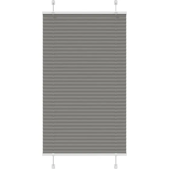 vidaXL Plisségardin Antracit 75x150 cm, 100% Polyester