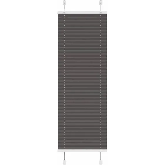 vidaXL Plisségardin Sort 50x100 cm, 100% Polyester