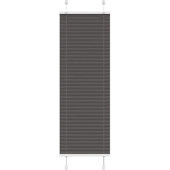 vidaXL Plisségardin Sort 40x150 cm, 39,4 cm Stofbredde