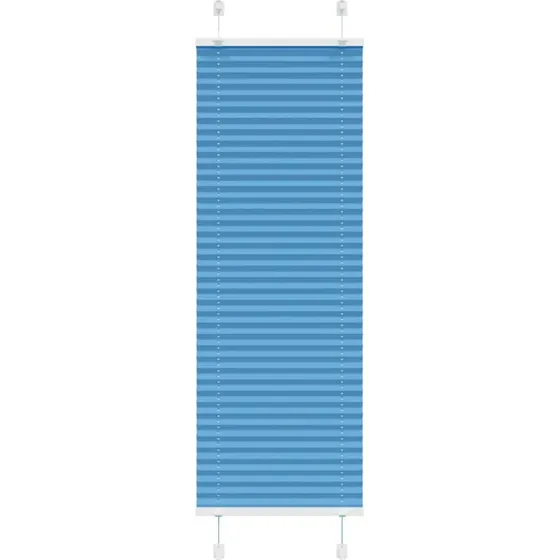 vidaXL Plisségardin Blå 40x100 cm, 39,4 cm stofbredde, polyester