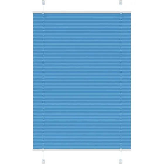 vidaXL Plisségardin Blå 90x100 cm, 89,4 cm Stofbredde, Polyester