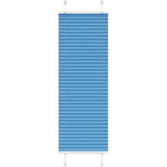 vidaXL Plisségardin Blå 50x150 cm, Stofbredde 49,4 cm, Polyester